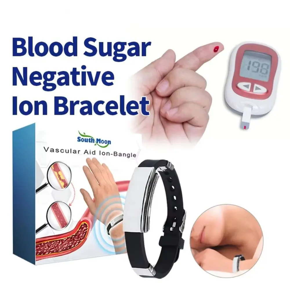 Diabetes Treatment Blood Glucose Regulator Ring Promote Blood Circulation Control Hypertension Ions Bracelet 5