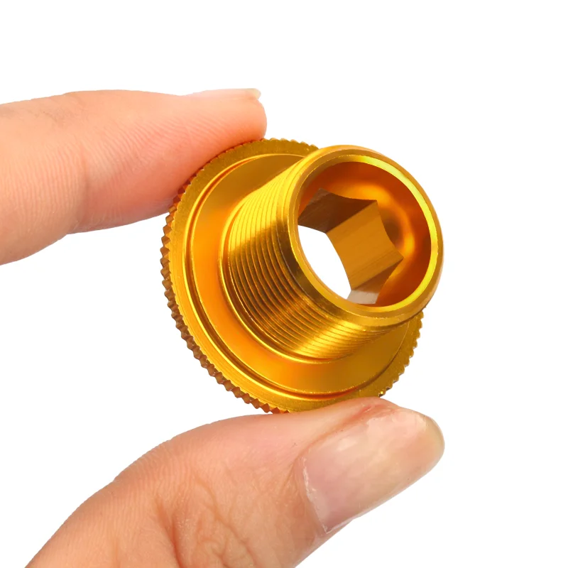 Bicycle Crank Arm Fixing Bolt Crankset Nut Aluminum Alloy MTB Bike Crank Cover Screw Cap M18 M20 For Shimano Cap