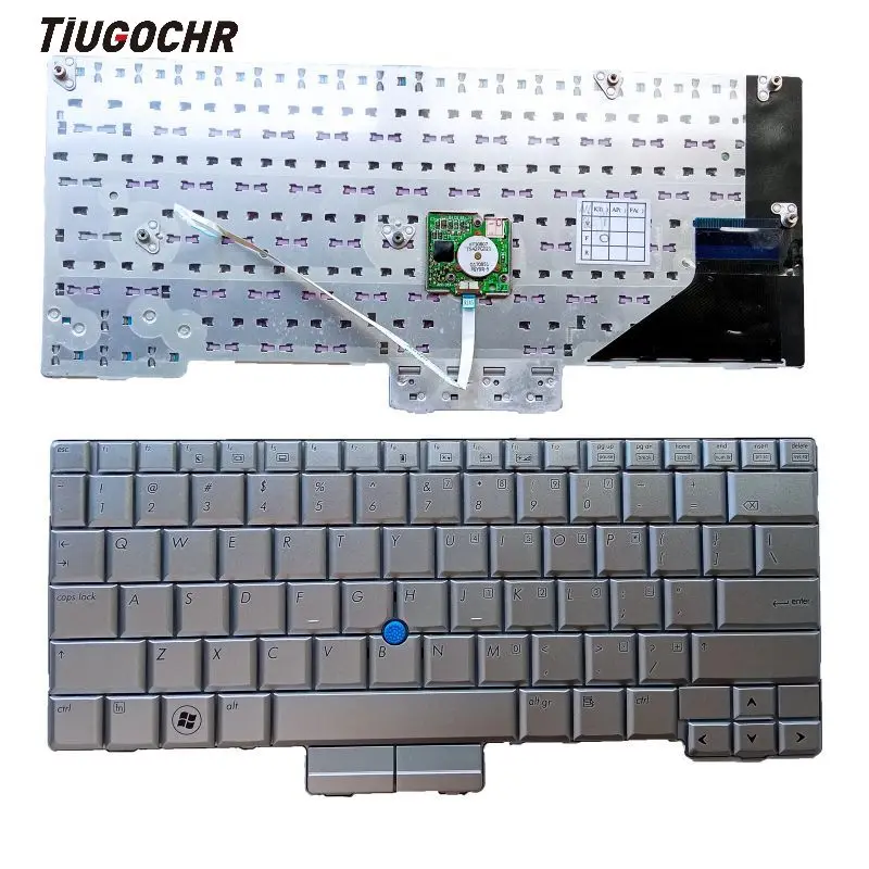 

New laptop keyboard for HP Compaq 2710 2710p EliteBook 2730 2730p with mouse pointing keyboard silver