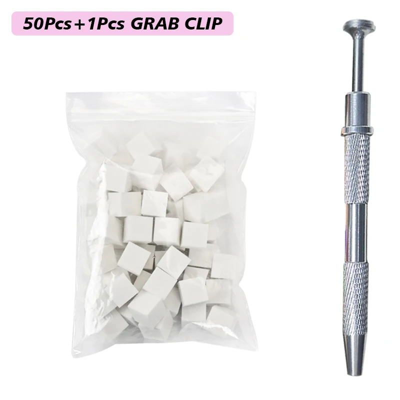 100/50Pcs Square Nail Art Sponge Set Gradient Nail Brushes Gel Polish DIY
