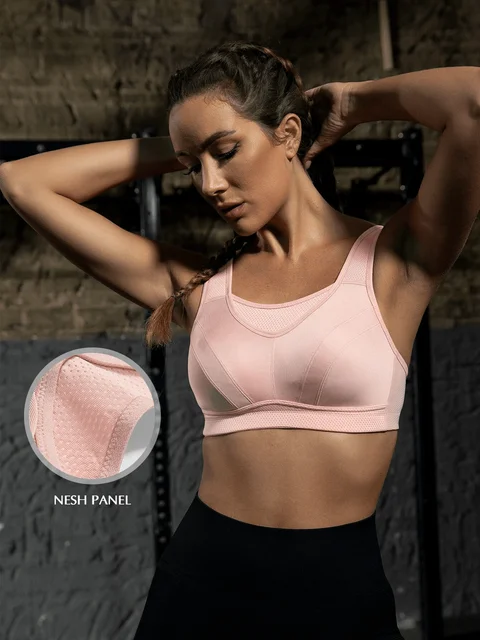 Large Bust Full Coverage Workout Bras Women Solid Seamless Underwear mesh  Breathable Plus Size Bralette Wire Free Crop Top 2023 - AliExpress