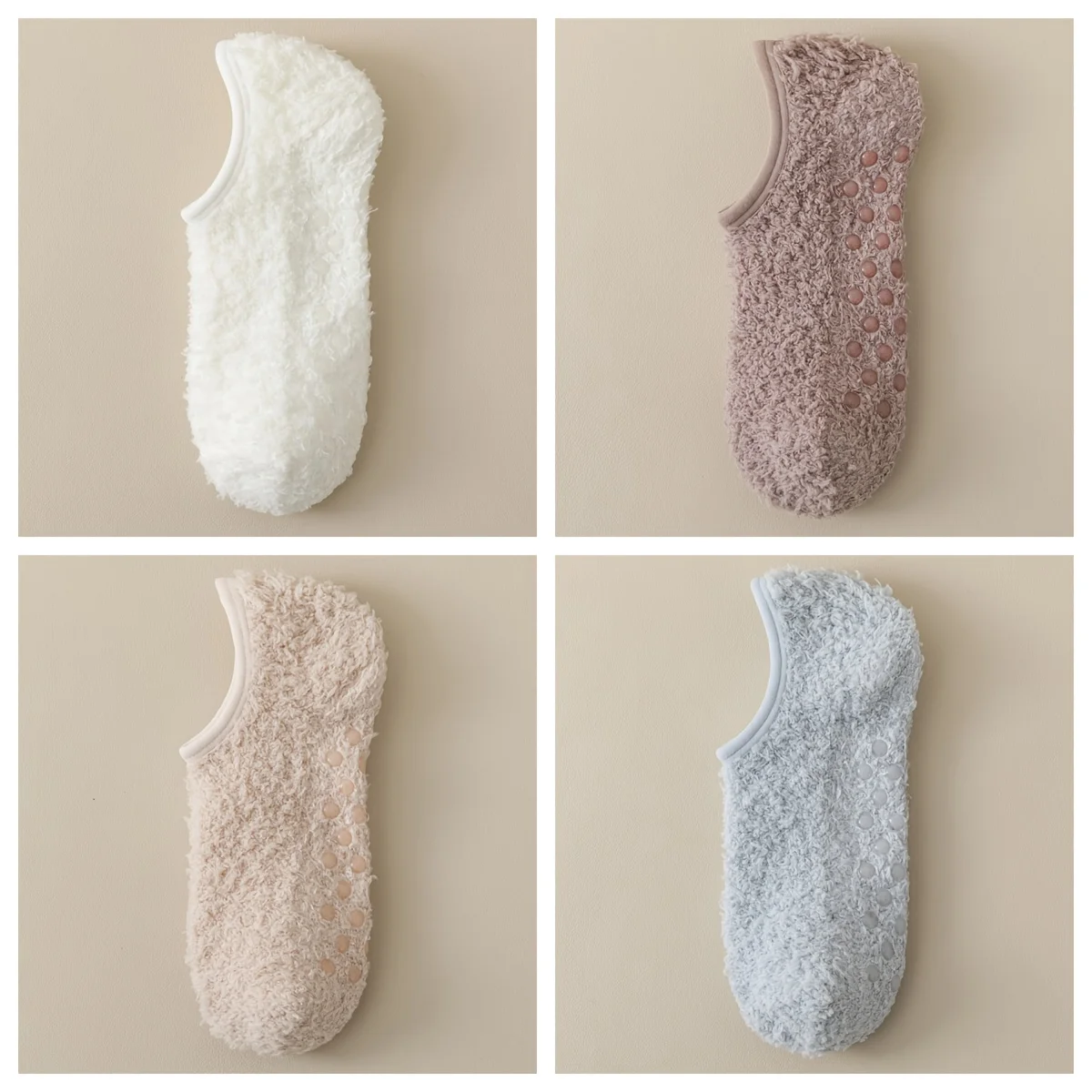 Thick Winter House Socks for Men–Coral Fleece Thermal Socks with Anti-Slip Sole, Elastic Cuff for All-Day Comfort