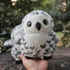 Snowy Owl High Fidelity Anime Cute Plushie Falcon Bird Plush Toys Lifelike Animals Simulation Stuffed Doll Kawai Toy Gifts Kids 3