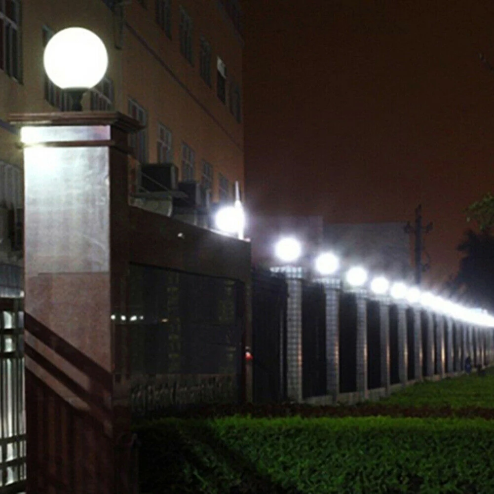 Description Picture 6 of itemStreet Lamp with Acrylic Round Ball Courtyards Modern Solar Powered Outdoor Yard Wall Column Lighting Accessories