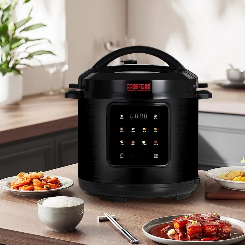 Double Happiness Smart Electric Pressure Cooker Multifunctional, High Pressure Capacity with Holographic Color Screen for Home