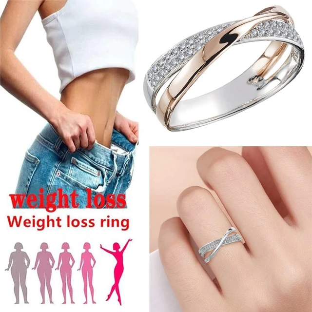 Ring Magnetic Slimming Weight Loss Health Healthcare Slim Fitness Crystal  Rings