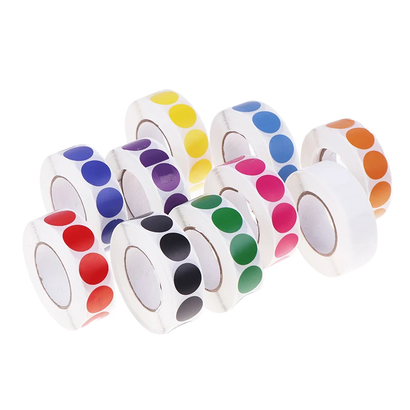 Color Code Dot Labels for Archery Practice Targets