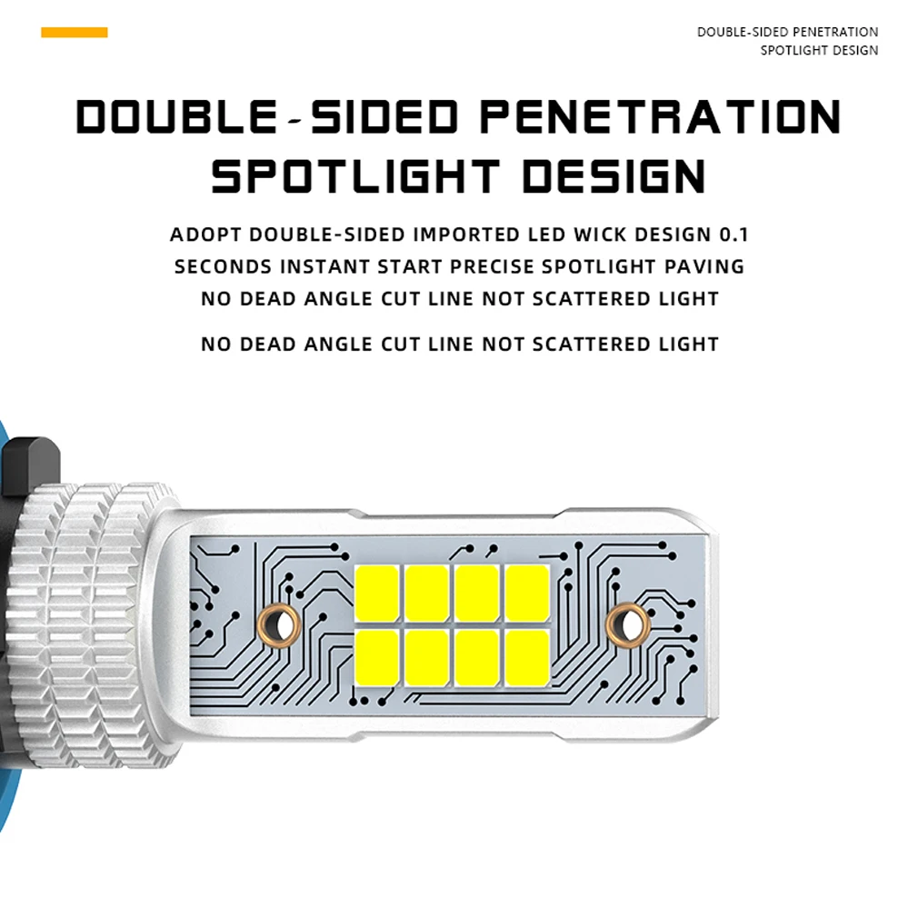 XSTORM H11 LED 안개등 자동차용 9005 HB3 LED 안개 헤드라이트 캔버스 50W 30000LM 6000K 자동차 헤드라이트 자동 터보 램프 화이트 빔