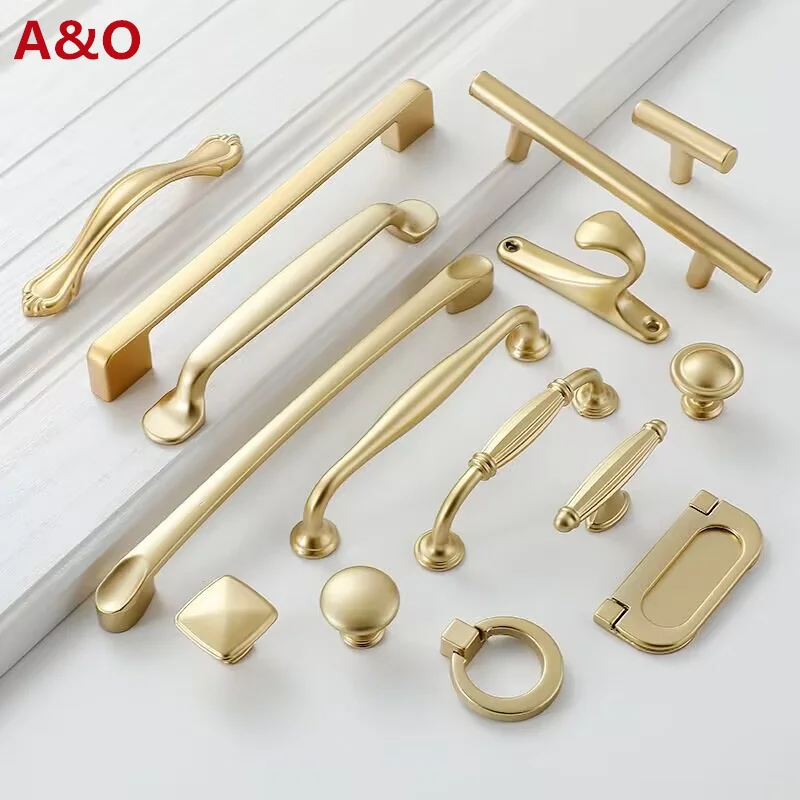 Pearl Golden Simplicity Hardware for Furniture and Kitchen Cabinets