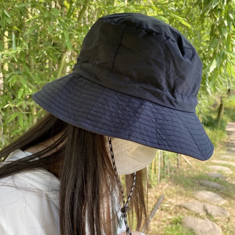 Portable Foldable Bucket Hats Summer Outdoor Anti-UV Sun Protection Hat  Unisex Solid Color Waterproof Fisherman Caps Panama Cap - AliExpress