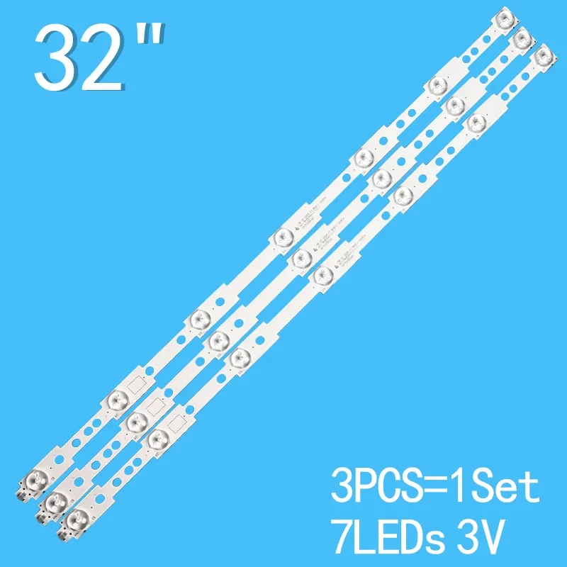 LED Backlight strip For Skyworth 32E350E 32E320W 32E306C SW323228 07 LBUA-SDL320X1-S08B SW 32 3228 3pcs x 32 inch led backlight strip for samsung 32tv uw32h4000 2014svs32hd 3228 d4ce 32odco 650mm 7 leds