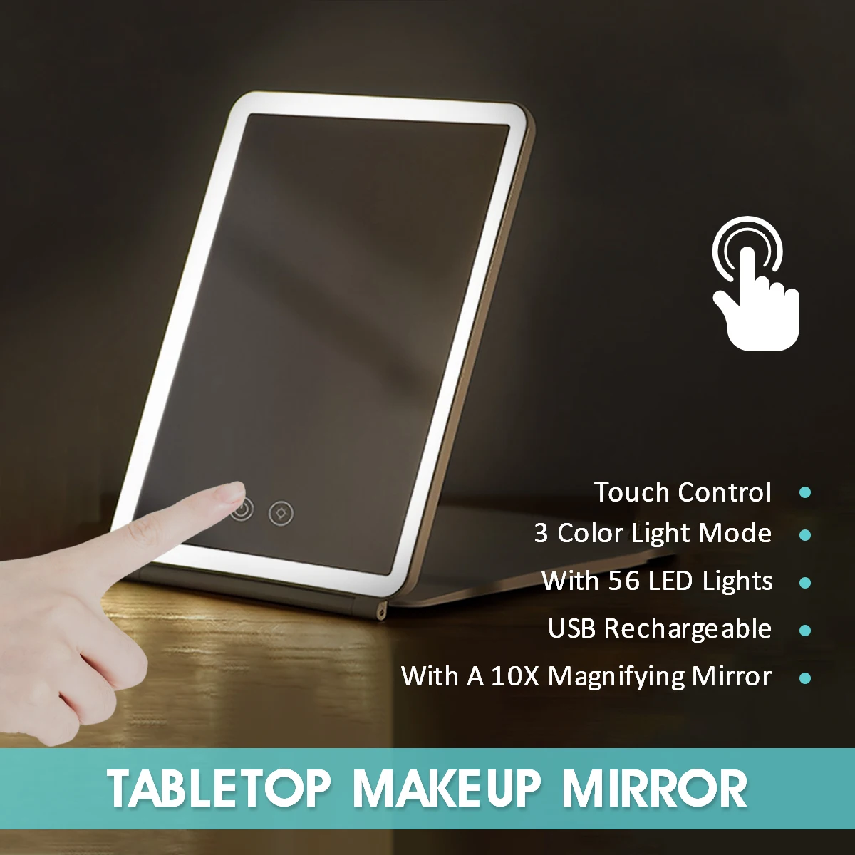 Portable Foldable Travel Makeup Cosmetic Mirror 3 Portable Foldable Travel Makeup Cosmetic Mirror 3