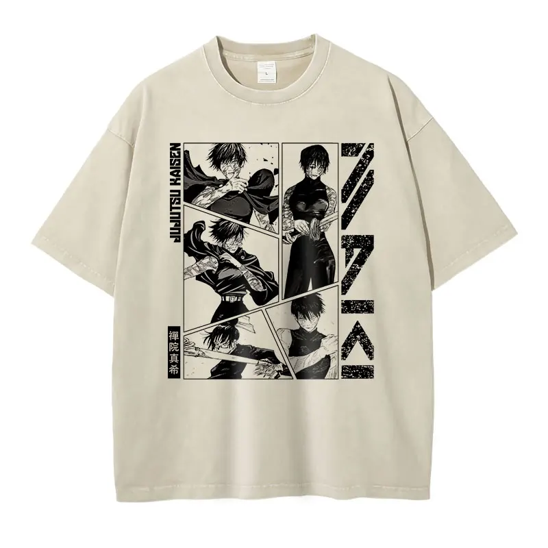 T-shirt Anime Jujutsu Kaisen (JJK) - Choso, Gojo, Toji - Coupe Délavée Unisexe - 11