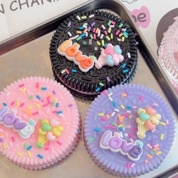 New Handmade Cookie Squishy Toy Stress Relief Toy Mochi Taba Squishy New Hot Fidget Toy Biscuit Pinching Toy