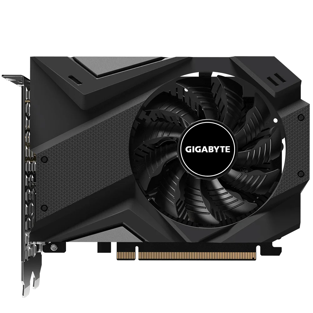 Gigabyte GeForce GTX 1656 D6 OC Low Profile 4G graphics card 170mm size, 4GB 128bit GDDR6, GV-N1656OC-4GD graphics card USED