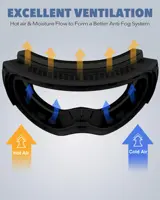 Findway Adult Magnetic Ski Goggles 100% UV400 Protection Anti-Fog Ski Board Goggles OTG Design for Teenagers of Both genders 2