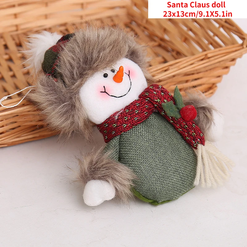 thumbnail image 1 of Adorno de tela para muñeco de nieve, regalo de Navidad, decoración navideña para el hogar, colgante de Navidad 2021, Año Nuevo 2022, 1 of 5