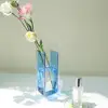 Unique Floral Container Compact Flower Pot Break Resistant Decorative Living Room Semitransparent Decorative Acrylic Vase 3