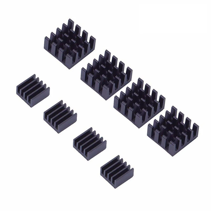 

8pcs Aluminum Heatsink Heat Sink Computer Cooler Radiator For Electronic Chip Heat Dissipation Cooling Pads for Raspberry Pi