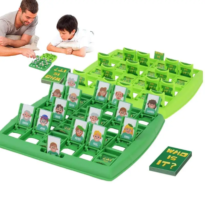Board Game Who I Am Board Game Guess Who I Am Puzzle Game Preschool For Parent-Child Interaction Funny Logical Reasoning Thinking