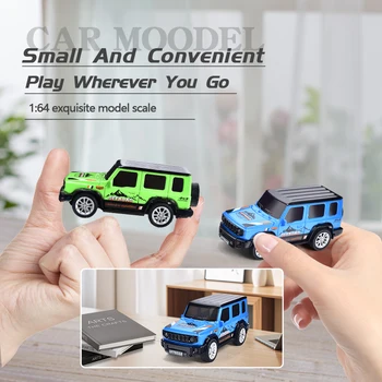 Auto Telecomandata Mini 1:64 a Doppia Modalità per Bambini, Giocattolo Ricaricabile Wireless, Simulazione Fuoristrada in Lega, Regalo RC per Ragazzi