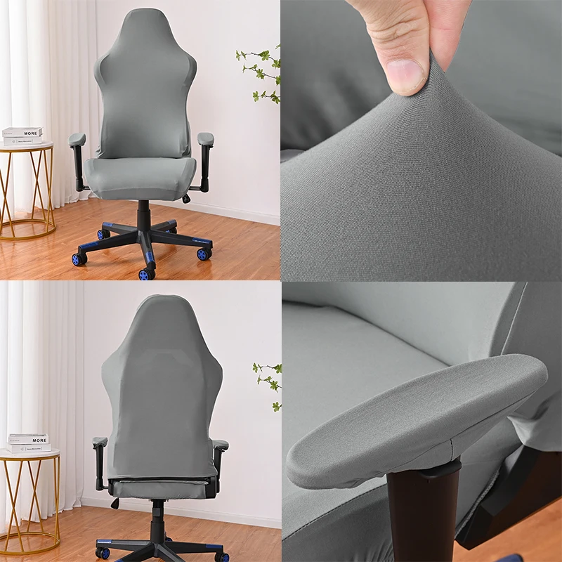Elastic Spandex Office Chair Slipcover - Chair Protection for Armchairs & Gaming Chairs
