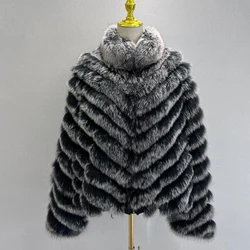 Fur Lover Autumn Winter Ladies Real Fox Fur Reversible Jacket Hot Sale Fashion Women Fox Fur Coat Double Side Genuine Fur Jacket