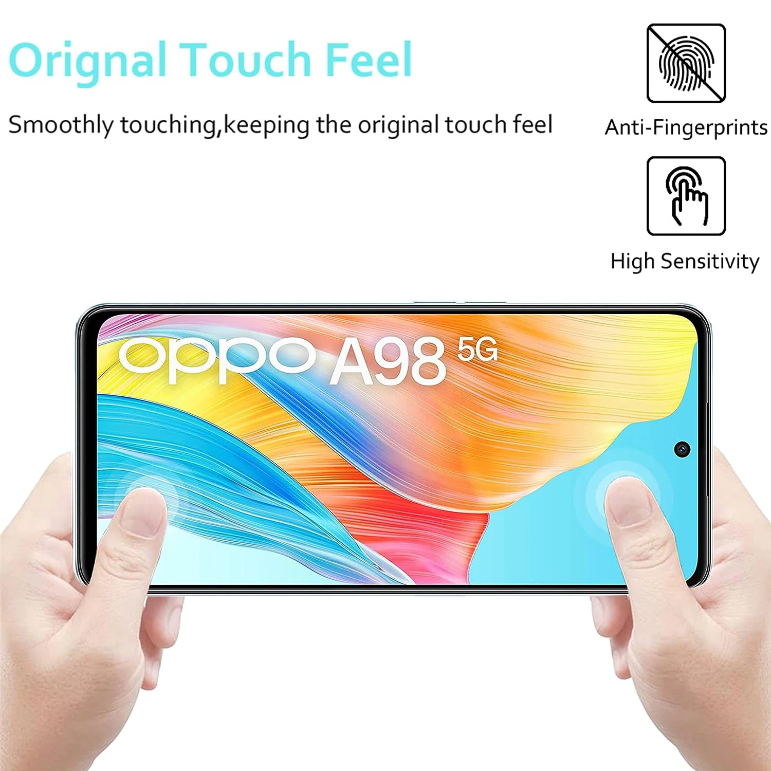 Szkło ochronne ekranu 2/4Pcs do folii ze szkła hartowanego OPPO A98 5G