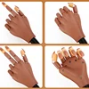 Nail Art Practice Hand Manicure Practice Finger Acrylic Nail Tips with 100pcs Fake Nails Nail Training Equipment Tools 6
