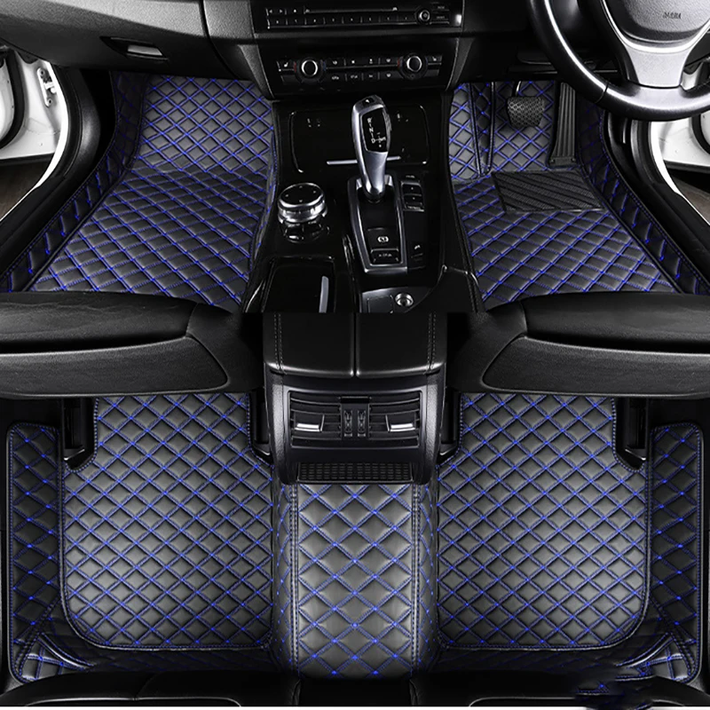 Leather Full Set RHD Car Floor Mats for Mercedes W204 2008 2009 2010 Interior Styling Car Mats Rugs Accessories