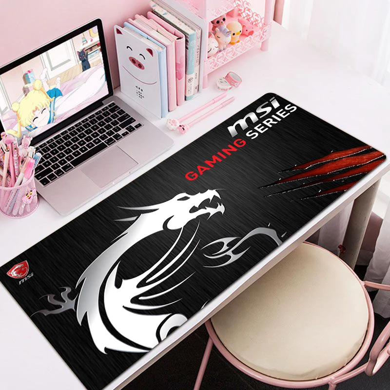 Accessori Desktop Msi Mousepad Gamer Xxl Mouse Pad Gaming Computer Uffici Tappetino Da Scrivania Tappetino Da Scrivania S Mause Anime Office Pc Large