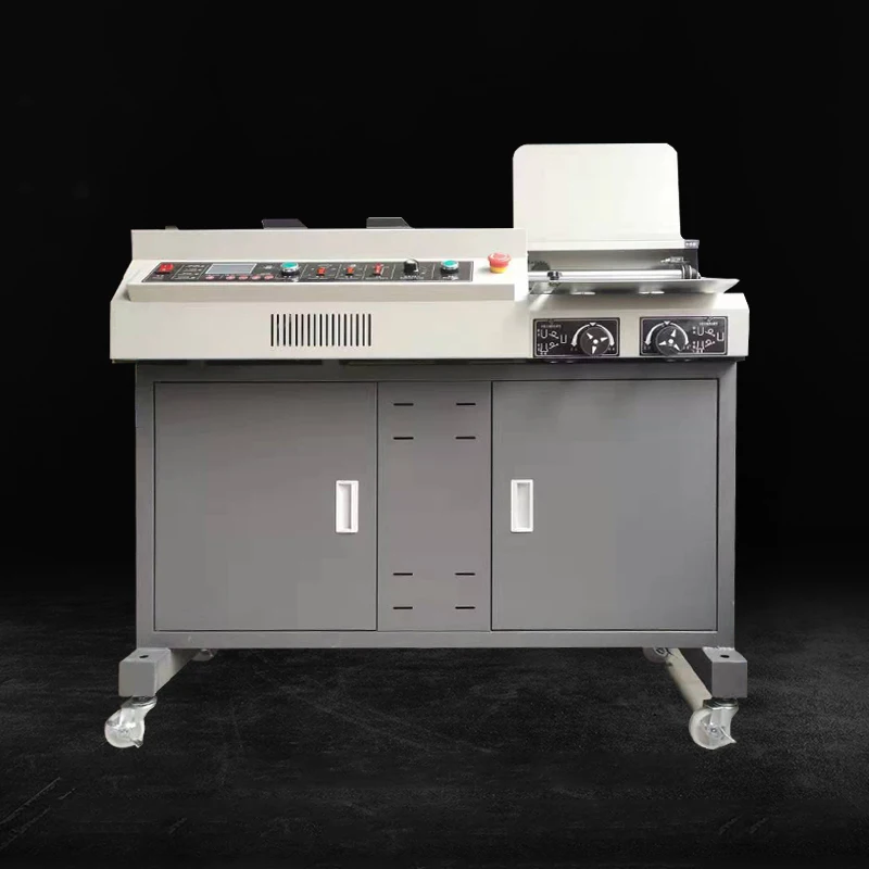 A400F automatic large-scale hot melt glue binding machine A4 wireless glue binding machine tender book document