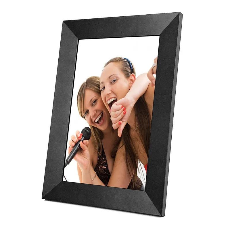 Acrylic Digital Photo Frame 10.1 Inch Smart WiFi Digital Photo Frame 1280x800 IPS LCD Touch Screen Built in 32GB Memory