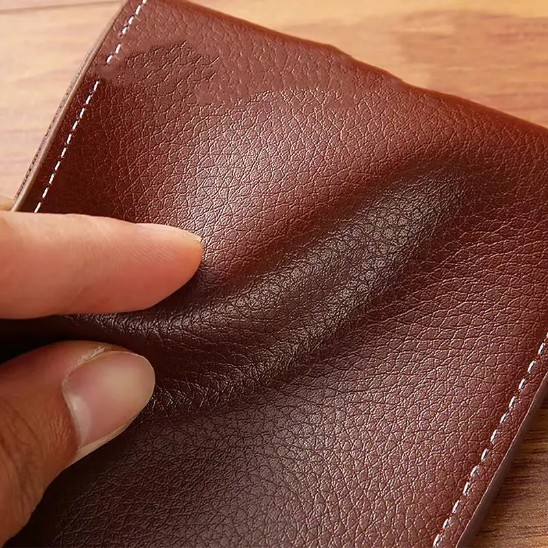 Vintage Foldable Wallet For Men Minimalist Soft PU Leather Purse Credit Card Holder Money Change Pouch Man Birthday Gift leather bifold wallet