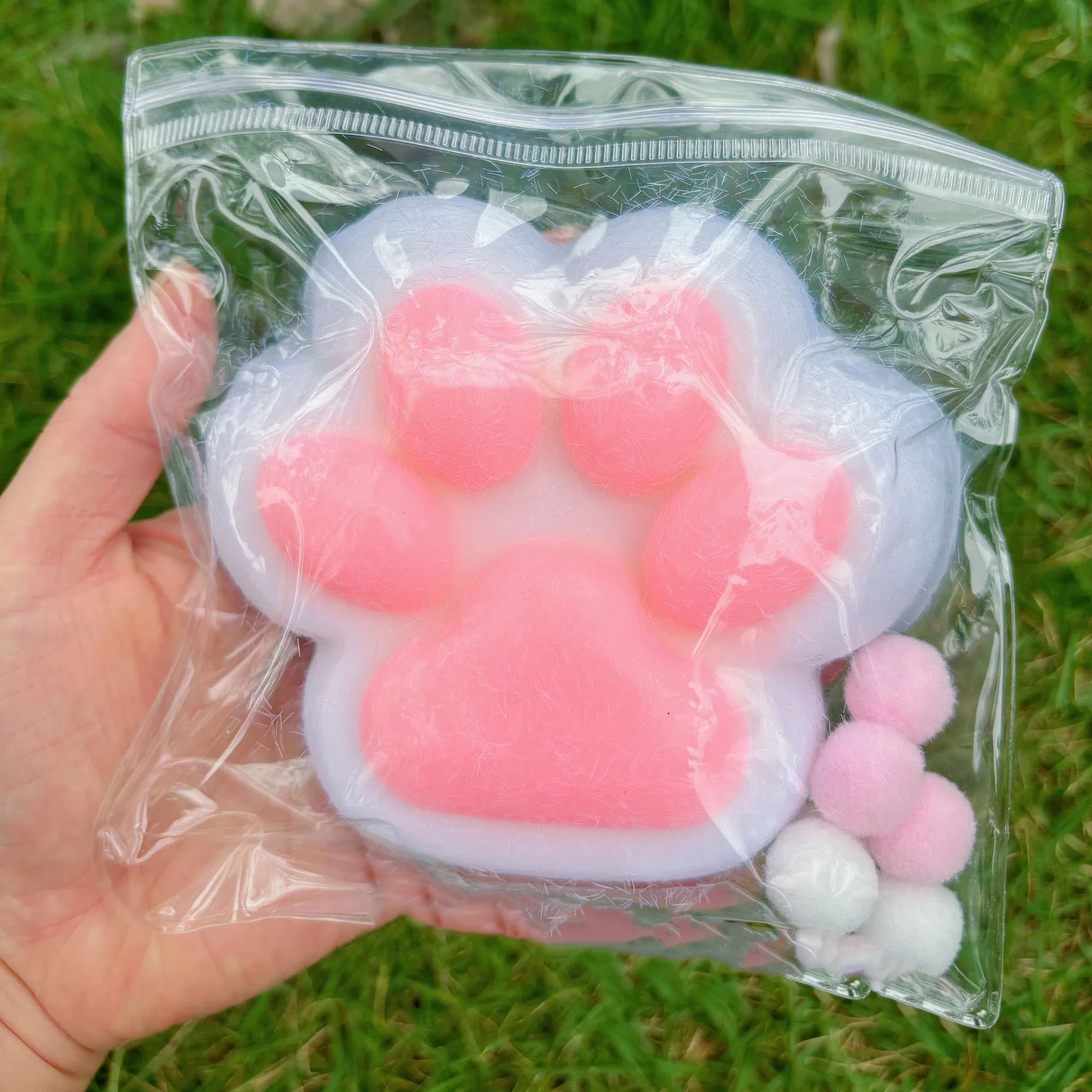 Large Soft Plush Cute Cat Paws Squeeze Toy Squish Big Antistress Foot Girls Kid Gifts Squishy Toy Antistress Toys For Adults 3