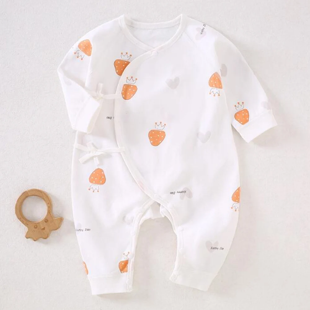 

Baby Girl Romper Long Sleeve Spring Autumn 100% Cotton Newborn Clothes 0-3 Months Hospital Baby Boy Jumpsuit New Arrival