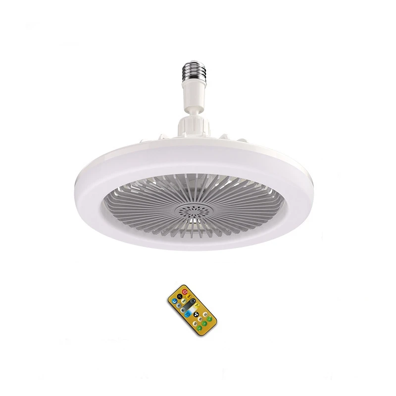 Ceiling Fan With Remote Control And Light 30W LED Lamp Fan Smart Silent Ceiling Fan E27 Converter Base