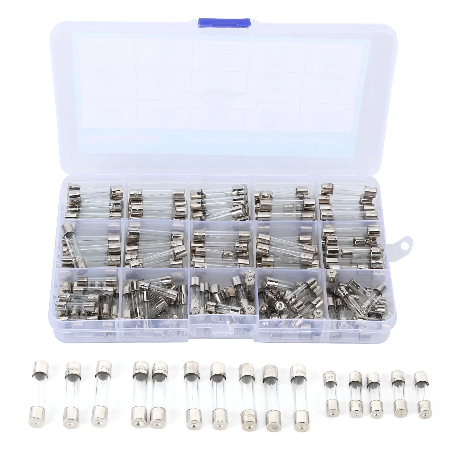 auto Kit glass Assortment Kit Safety Glass Tube 6x30mm 5x20mm Accessory Set for Instrument for Automobile