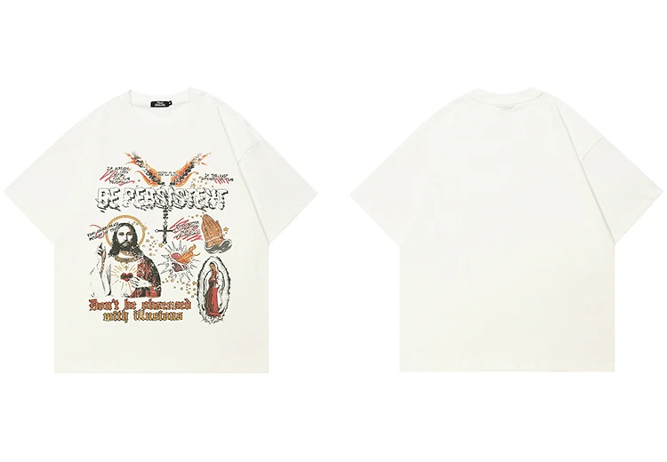 Sacred Heart Prayer Hands Graphic T-Shirt S040e50d0db7145b8804a4ca7718cc5fbF