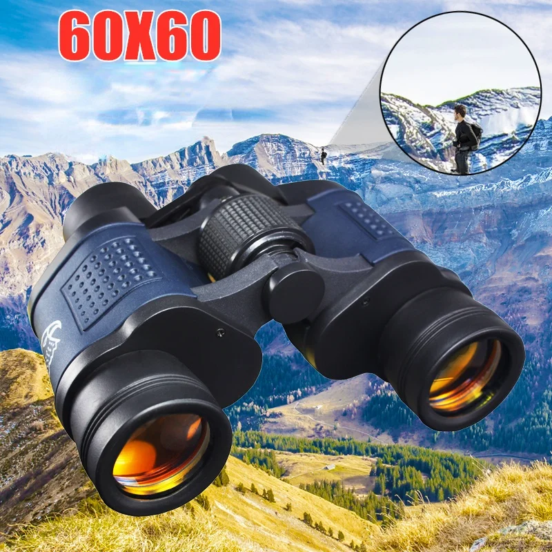 

Бинокль Maifeng 60X60, мощный телескоп 3000 м, высокое разрешение, для кемпинга, пешего туризма, полностью Оптическое стекло, с низсветильник щением, ночное видение