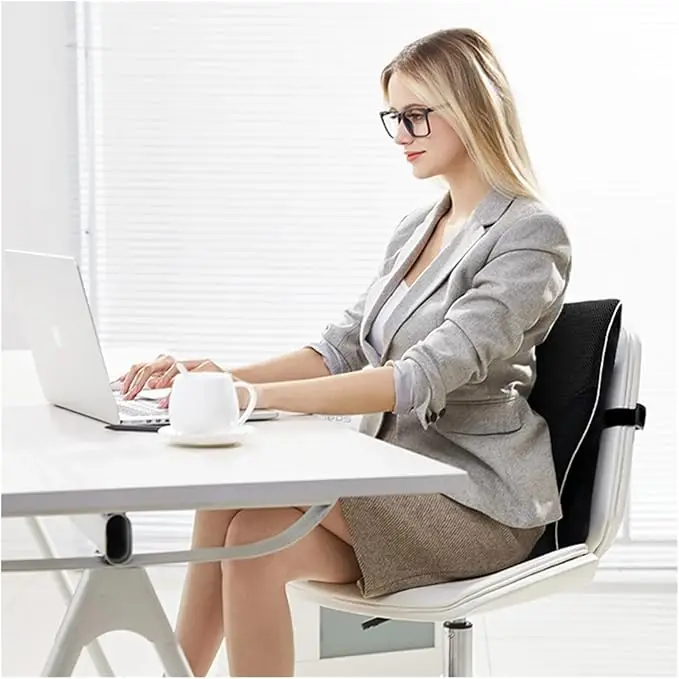 Ergonomic Memory Foam Lumbar Support Cushion for Optimal Comfort and Back Relief