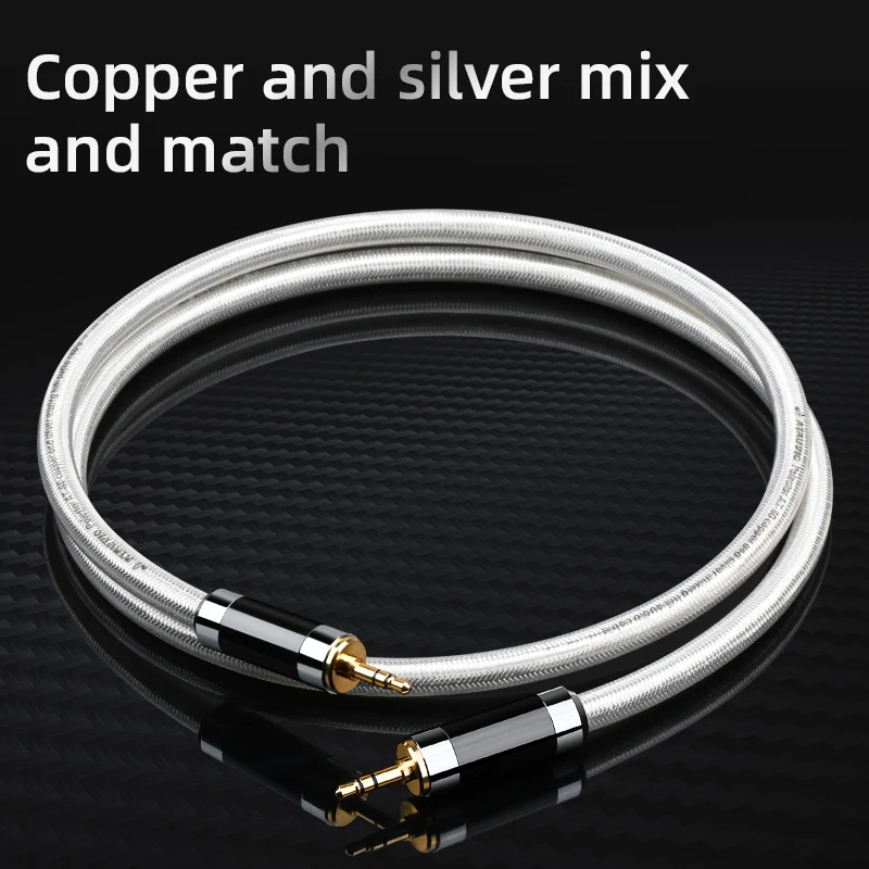 ATAUDIO HiFi AUX ̺, 7N OCC ȥ ǹ ھ,  3.5mm - ׷ , ޴ ǻ DA, 3.5mm