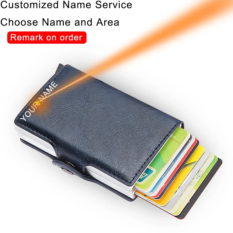 Aluminium carte de crédit Case ID Wallet Titulaire métal Business anti RFID numérisation 