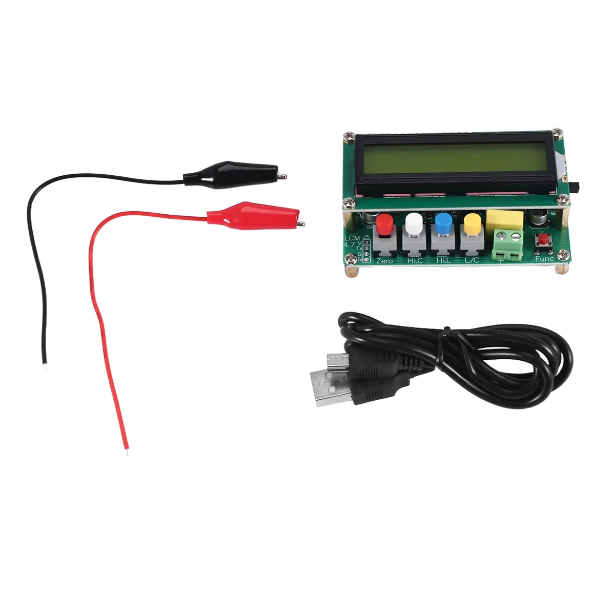 Lc100-A Digital Lcd High Precision Inductance Capacitance L/C Meter Capacitor Tester Frequency 1Pf-100Mf 1Uh-100H Lc100-A + 2