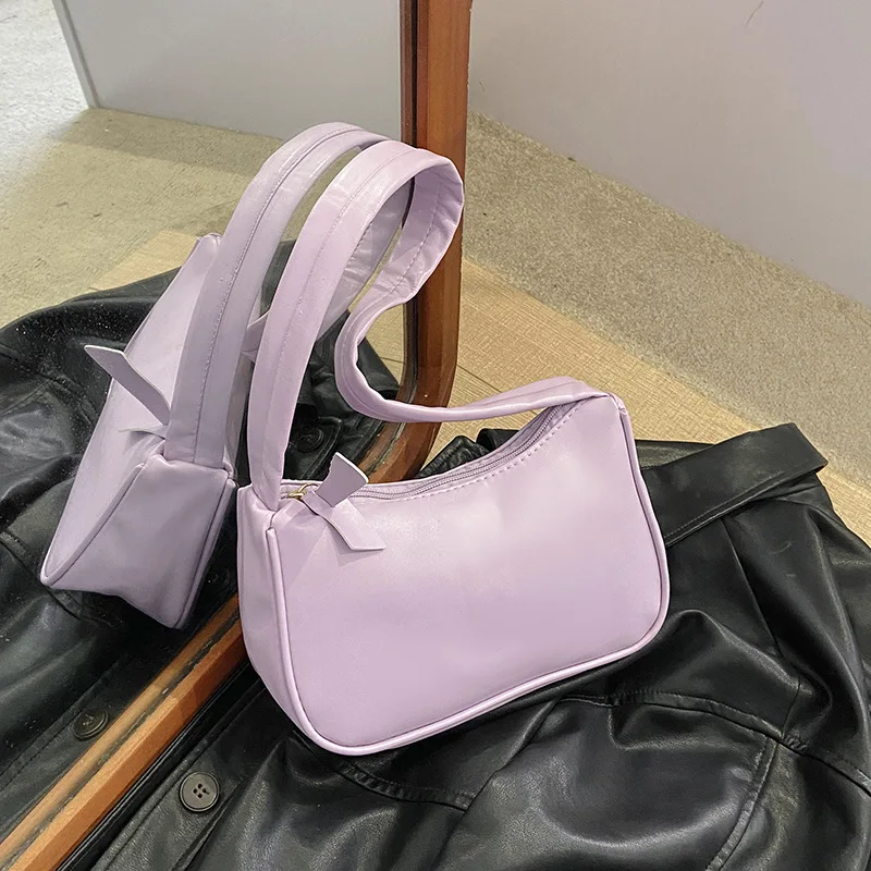 2025 Spring New Women's Casual Commuter Shoulder Bag Niche Trendy Underarm Purse Simple Fashion Handbag