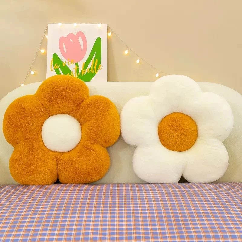 Cartoon Sunflower Small Kids Seat Cushion Home Decor Sofa Pillow Girl Plush Soft Little Cushion Bay Window Lumbar 방석 3