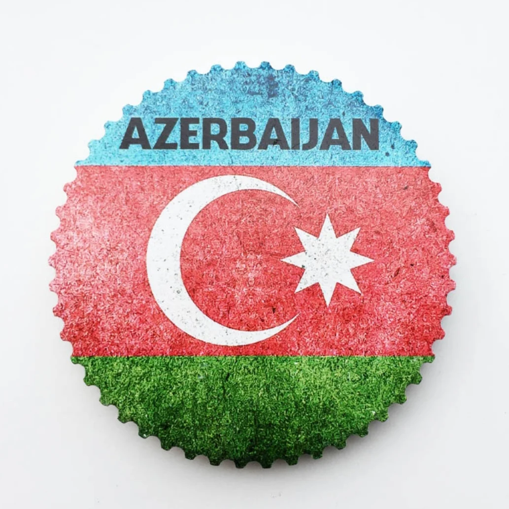 Asia Azerbaijan Baku Tourist Souvenir Magnetic Sticker Fridge Magnetic Refrigerator Decoration Articles Handicraft Gifts