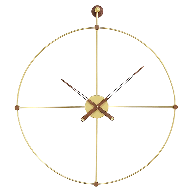 

Scandinavian Style Wall Clock Modern Design Living Room Home Decoration Fashion Golden Wall Watch Art Large Kitchen Clock Gift