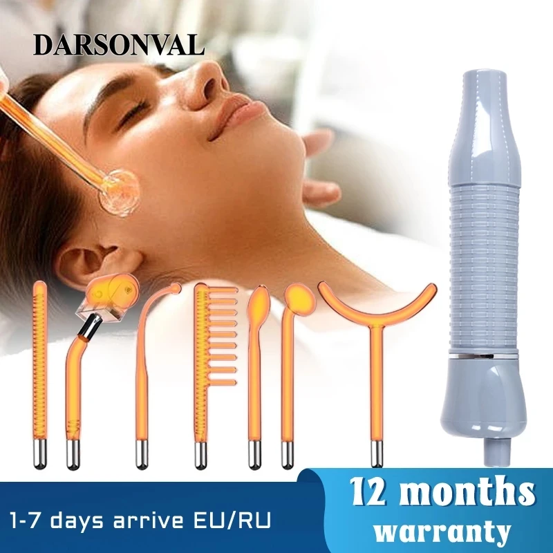 Darsonval Apparatus High Frequency Facial Machine Face Massager Neon