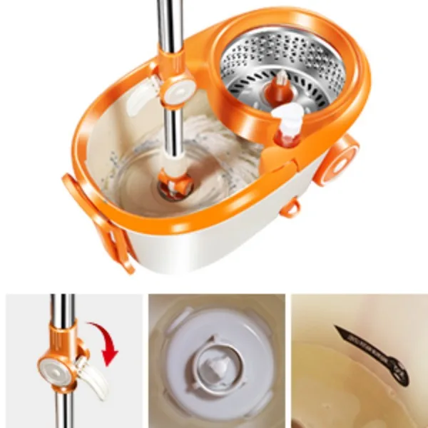 spin mop bucket system 